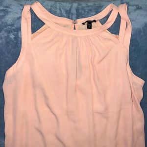 Express coral flowy top